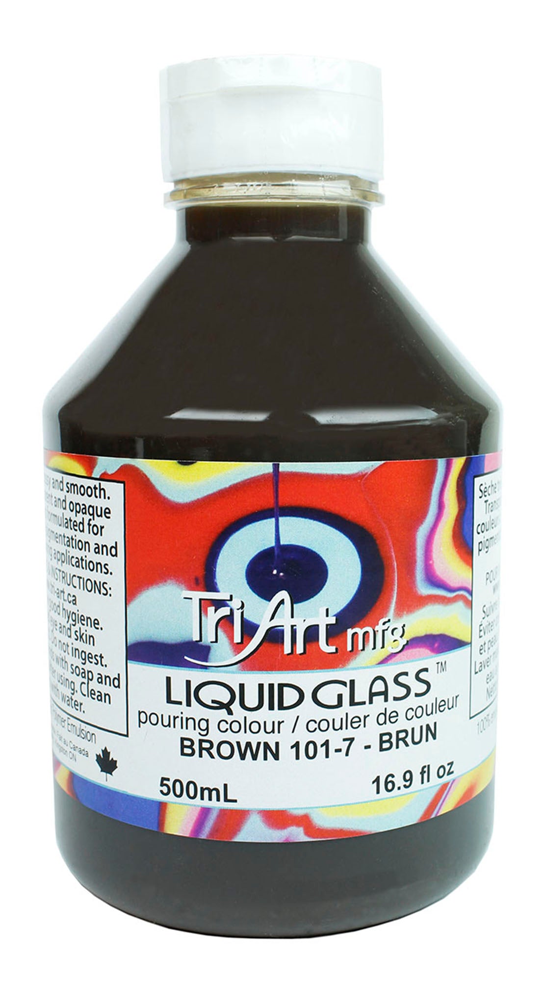 Liquid Glass - Pouring Colours - Brown - Art Noise
