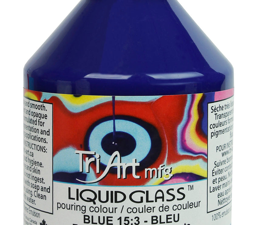 Liquid Glass - Pouring Colours - Blue - Art Noise