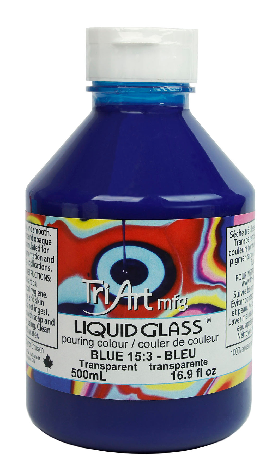 Liquid Glass - Pouring Colours - Blue - Art Noise