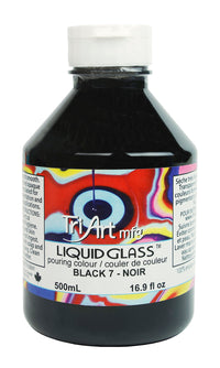 Liquid Glass - Pouring Colours - Black - Art Noise