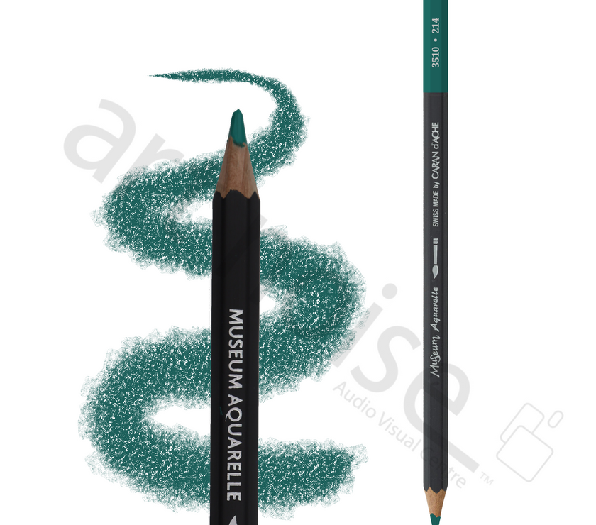 Caran d'Ache - Museum Watercolour Pencil - Blues & Greens - Art Noise