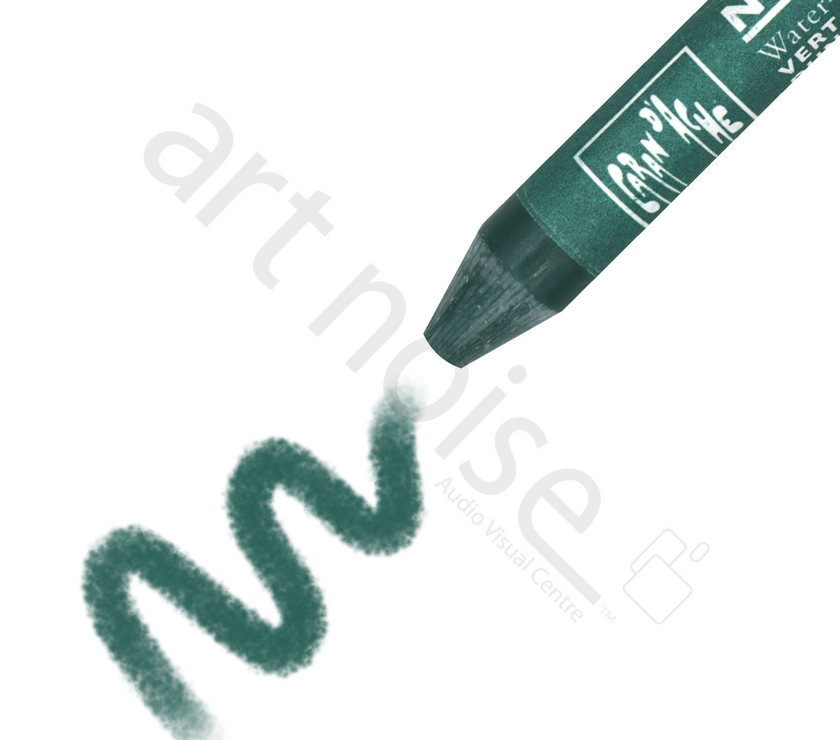 Caran d'Ache - Classic Neocolor II Water Soluble Wax Crayon - Blues and Greens - Art Noise