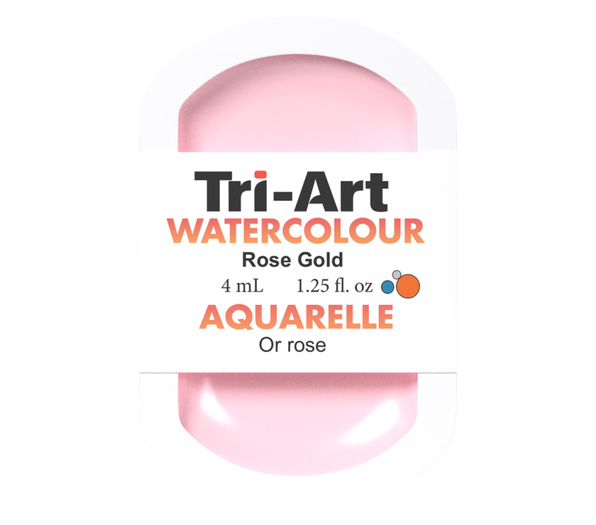 Tri-Art Water Colour Pans - Rose Gold - 4 mL - Art Noise