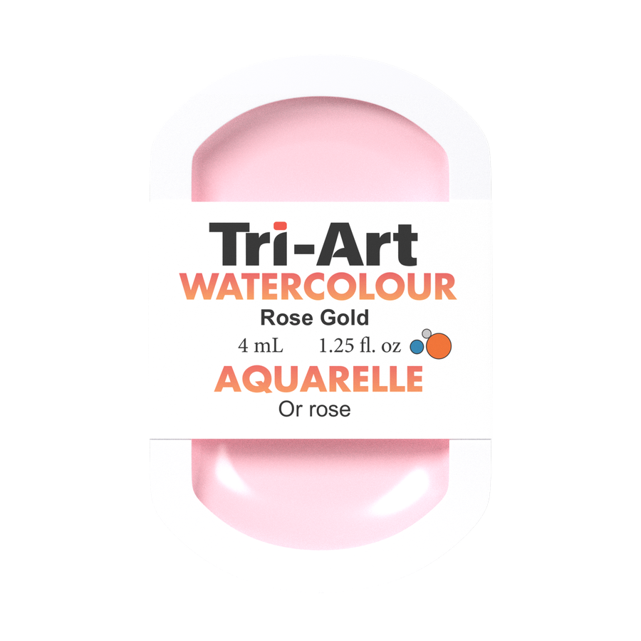 Tri-Art Water Colour Pans - Rose Gold - 4 mL