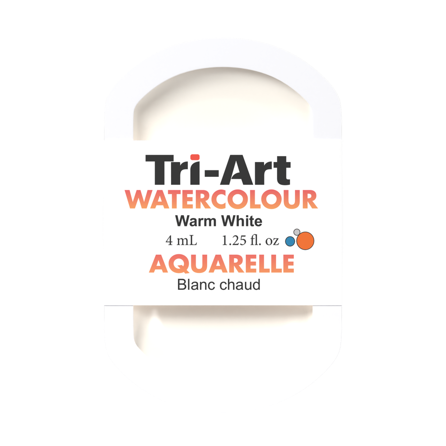 Tri-Art Water Colour Pans - Warm White - 4 mL