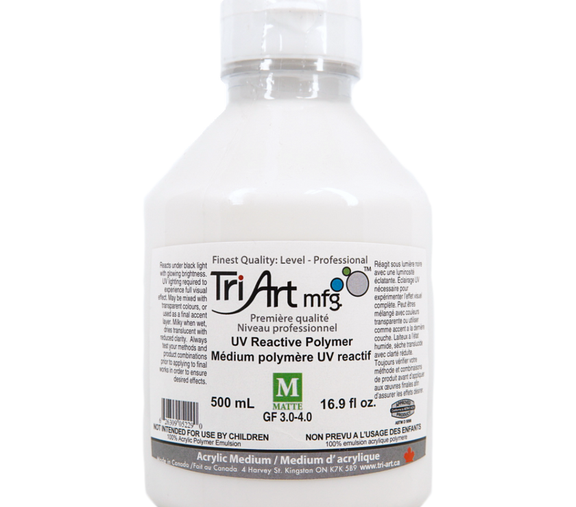 Tri-Art Mediums - UV Reactive Polymer Matte - Art Noise