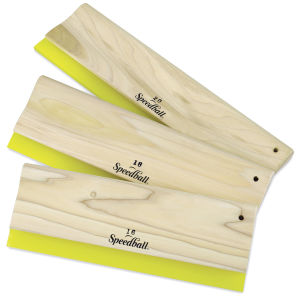 Speedball - Graphic Yellow Urethane Squeegee - Multiple Sizes - Art Noise