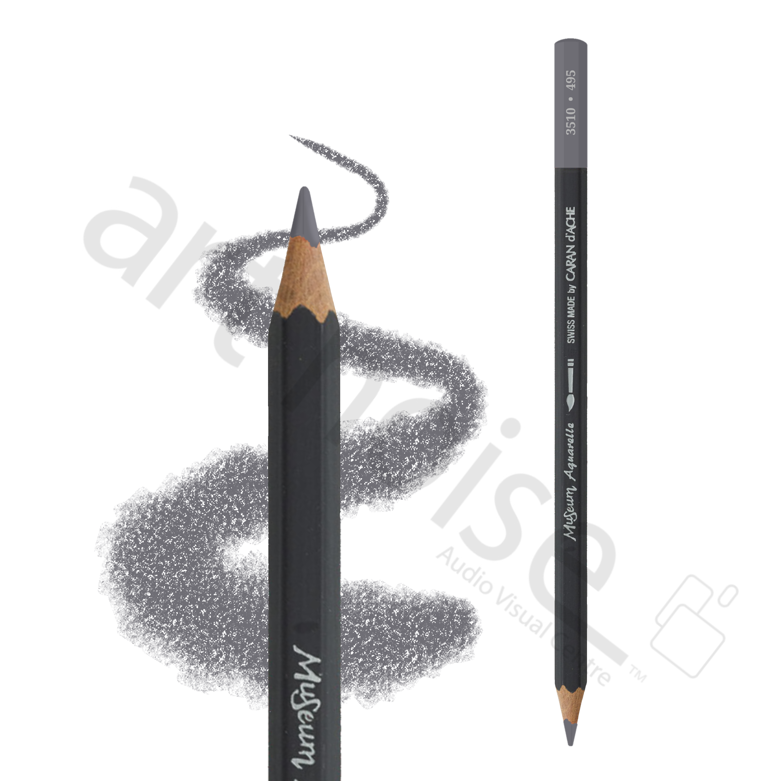 Caran d'Ache - Museum Watercolour Pencil - Black, White and Greys - Art Noise