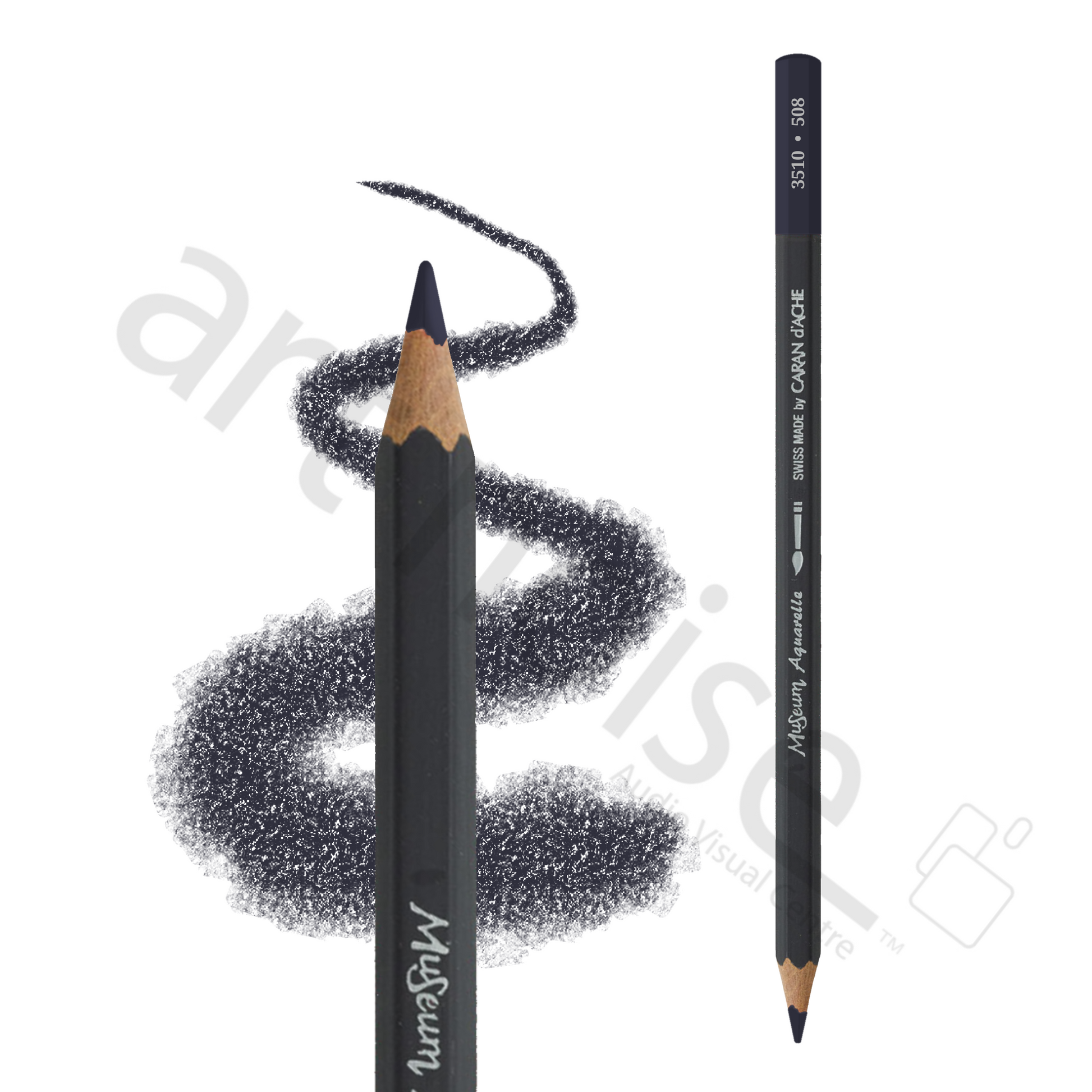 Caran d'Ache - Museum Watercolour Pencil - Black, White and Greys - Art Noise