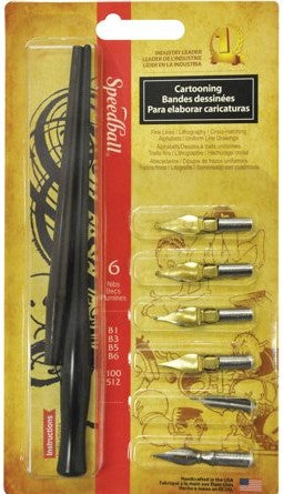 Speedball - Dip Pen Nib and Pen Holder Set - Art Noise Speedball - Dip Pen Nib and Pen Holder Set Speedball Dip Pens art-noise.myshopify.com speedball-dip-pen-nib-and-pen-holder-set