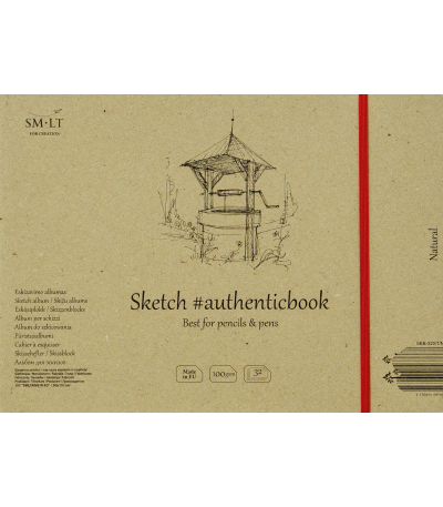 SM-LT - Authenticbook Stitched Album - Natural Paper - Art Noise