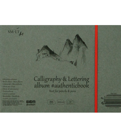 SM-LT - Authenticbook Stitched Calligraphy Album - Art Noise