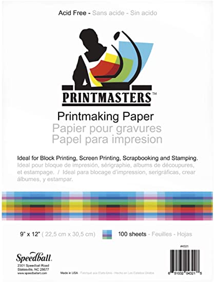 Speedball - Printmaster® Paper - White - 50 sheets (4548320657495)