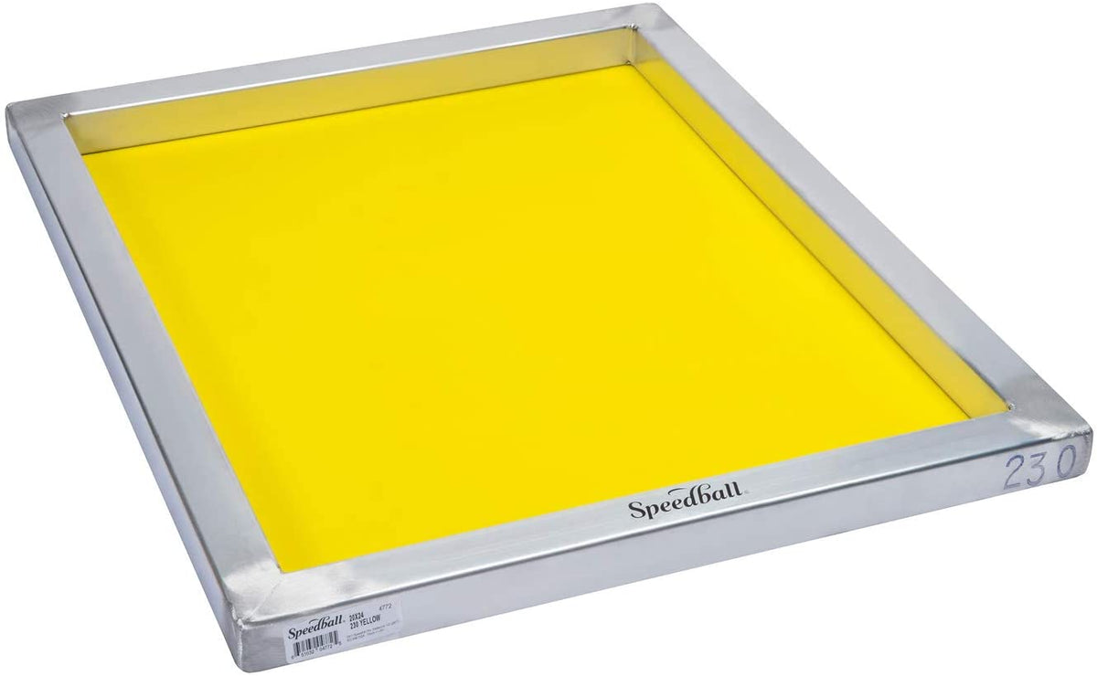 Aluminum Frame 230 Yellow Mesh Monofilament Silk Screen 20x24 | Art Noise