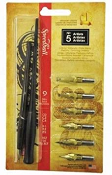 Speedball - Dip Pen Nib and Pen Holder Set - Art Noise