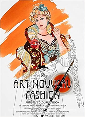Pepin - Art Nouveau Fashion - 16 designs/pages per book - 98093 (4441986662487)