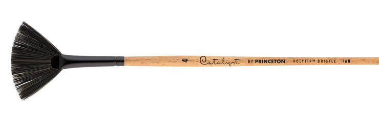 Princeton - Catalyst Polytip Best Flagged Synthetic Bristle - Short Handle - Fan - Art Noise