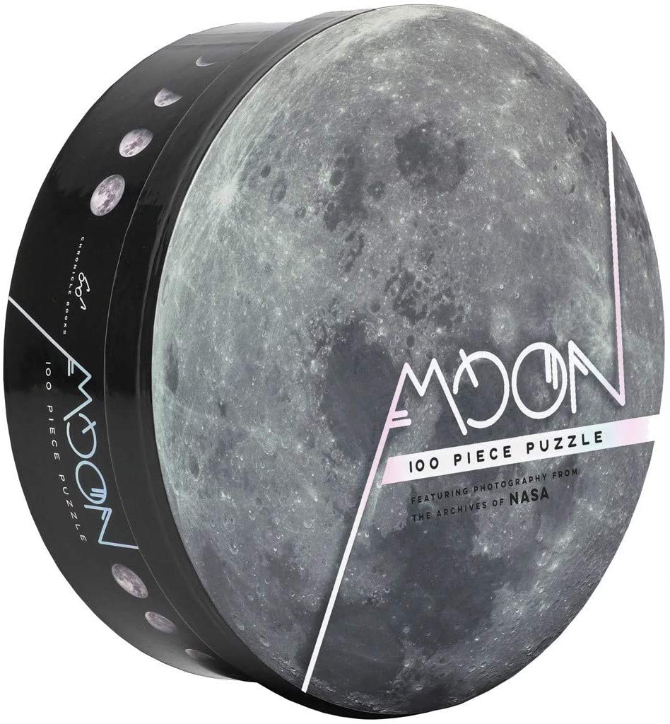 Moon: 100 Piece Puzzle Featuring Photography from The Archives of NASA - Art Noise