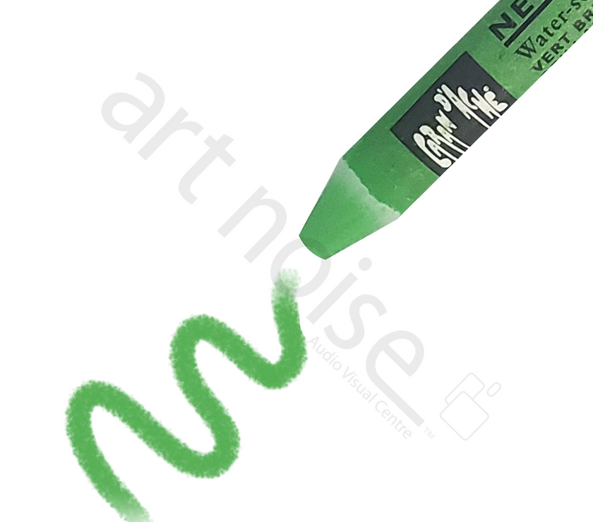 Caran d'Ache - Classic Neocolor II Water Soluble Wax Crayon - Blues and Greens - Art Noise