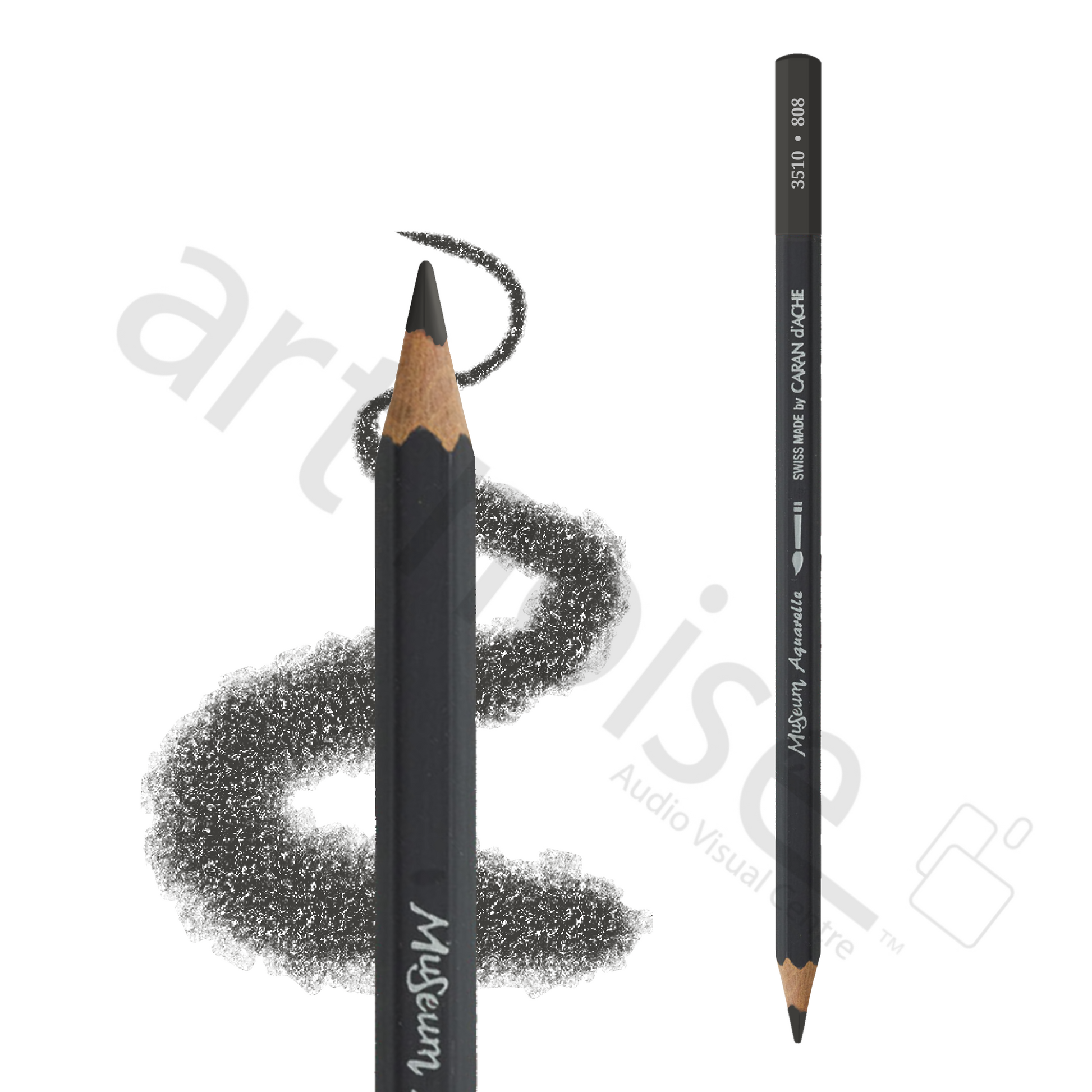 Caran d'Ache - Museum Watercolour Pencil - Black, White and Greys - Art Noise