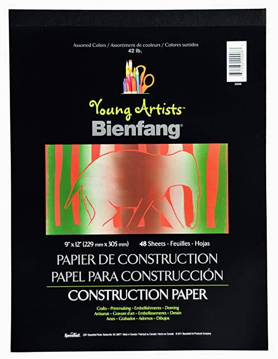 Speedball - Bienfang Young Artists Construction Paper Pack - Assorted Colors - Art Noise