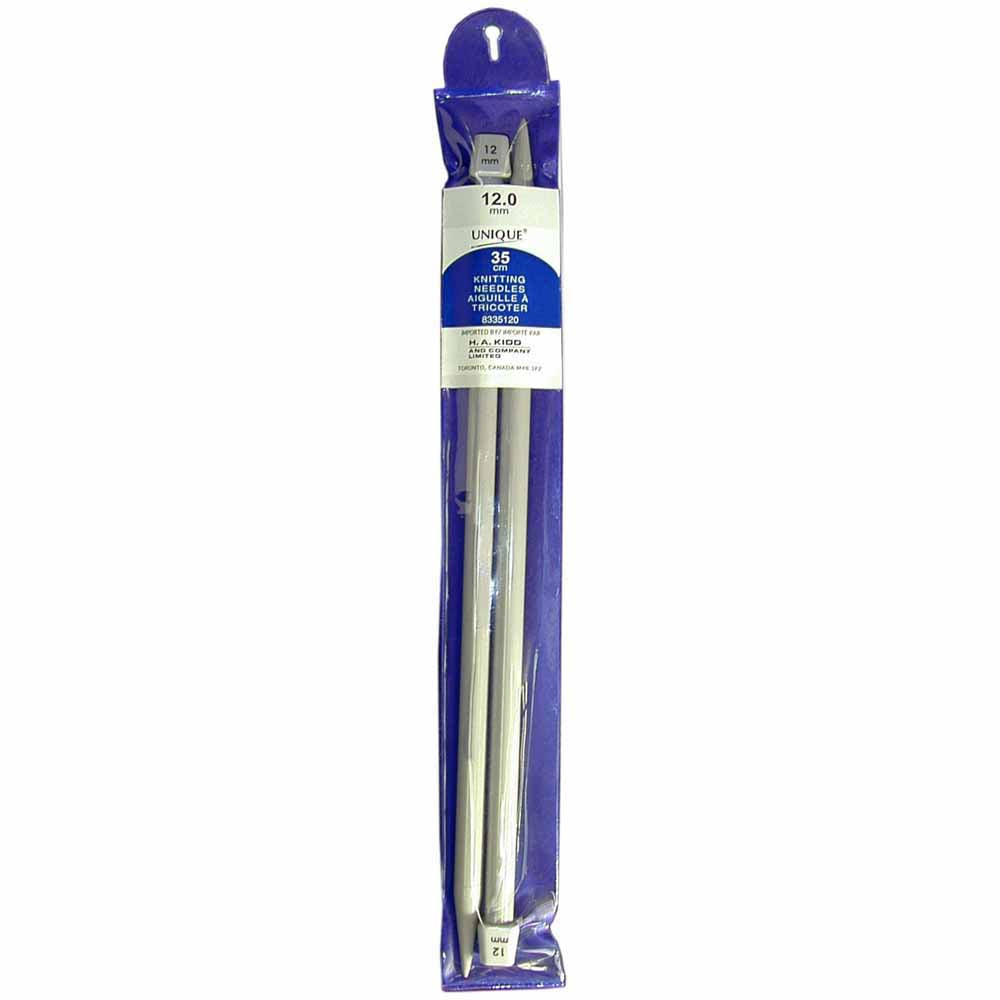 Unique - KNITTING Single Point Knitting Needles 35cm (14″) Plastic - 12mm/US 17 - Art Noise