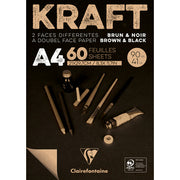 Clairefontaine - Black & Brown Kraft Paper Pads - Art Noise Clairefontaine - Black & Brown Kraft Paper Pads Clairefontaine Paper Pads art-noise.myshopify.com clairefontaine-black-brown-kraft-paper-pads