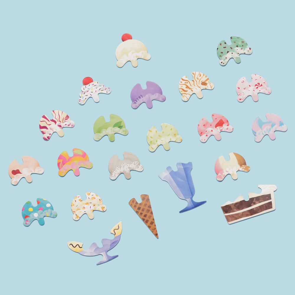 Ice Cream Scoop PuzzleCountless Sweet Creations with 32 Flavors