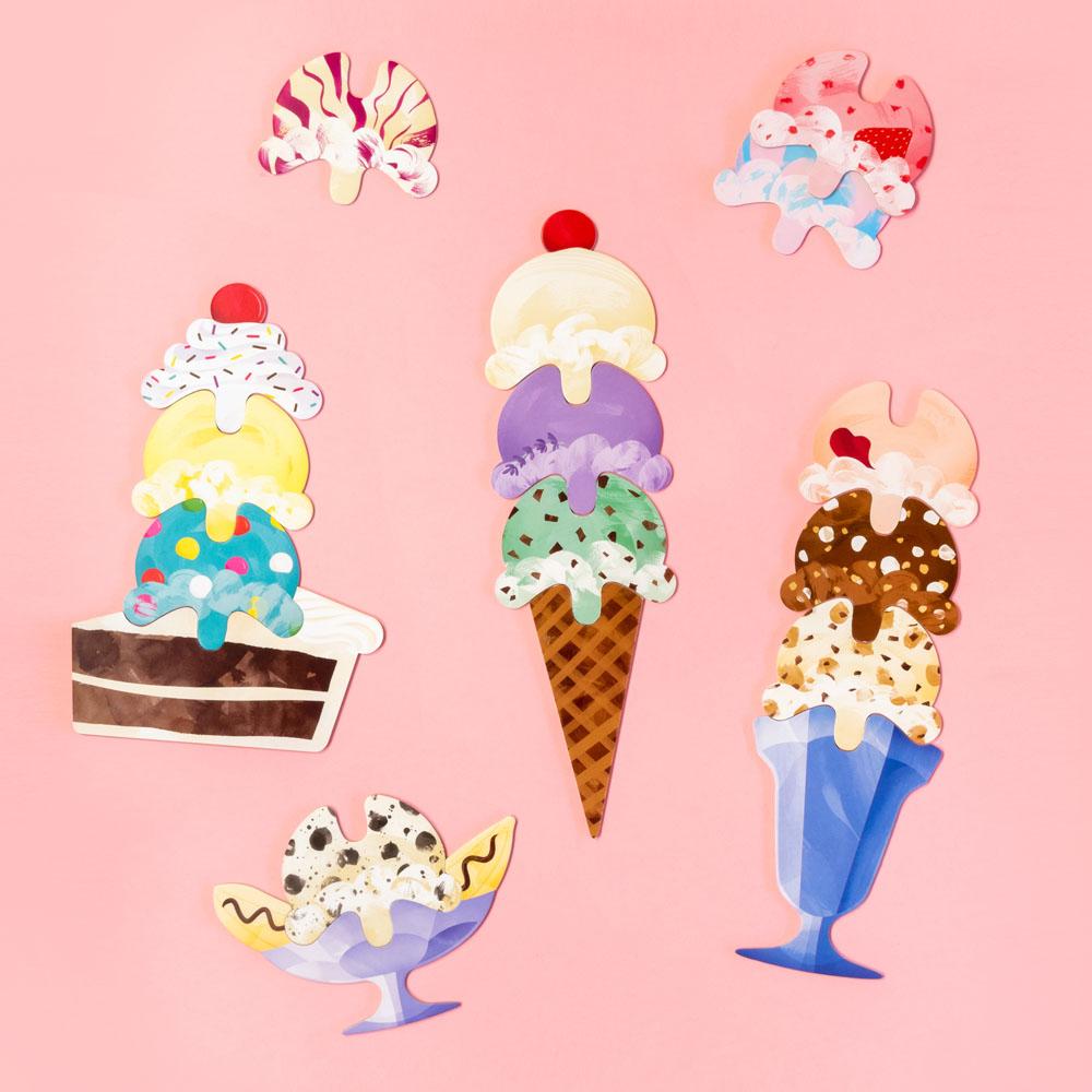 Ice Cream Scoop PuzzleCountless Sweet Creations with 32 Flavors