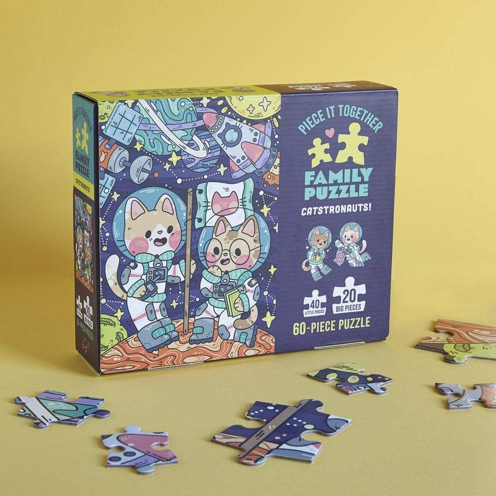 Piece It Together Family Puzzle: Catstronauts!