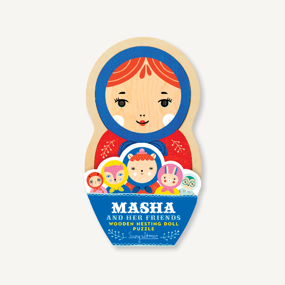 Masha and Her Friends Wooden Nesting Doll Puzzle - Art Noise