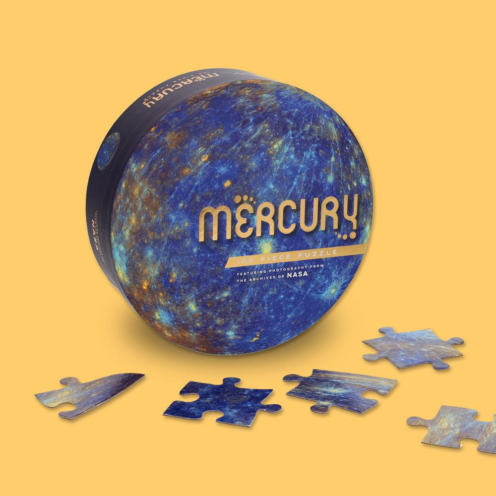 Mercury: 100 Piece Puzzle Featuring photography from the archives of NASA - Art Noise