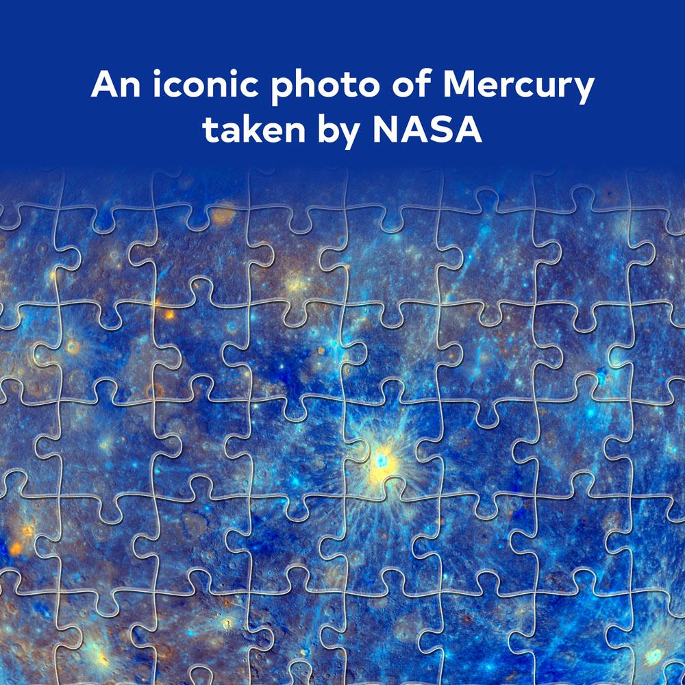 Mercury: 100 Piece Puzzle Featuring photography from the archives of NASA - Art Noise Mercury: 100 Piece Puzzle Featuring photography from the archives of NASA Chronicle Books Puzzles art-noise.myshopify.com mercury-100-piece-puzzle-featuring-photography-from-the-archives-of-nasa