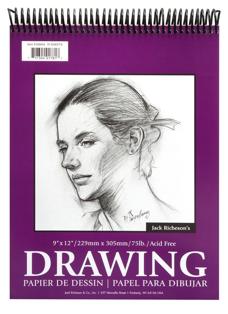 Jack Richeson - Drawing Pad 75lb - 70 Sheet - Multiple Sizes - Art Noise Jack Richeson - Drawing Pad 75lb - 70 Sheet - Multiple Sizes Jack Richeson Paper Pads art-noise.myshopify.com jack-richeson-drawing-pad-75lb-70-sheet-multiple-sizes