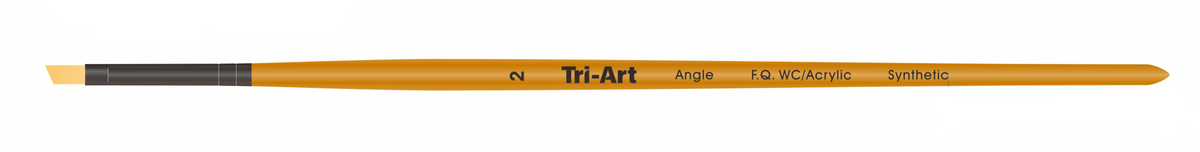 Tri-Art Artist Brushes - Short Synthetic - WC/Acryl - Angle - 2