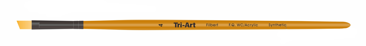 Tri-Art Artist Brushes - Short Synthetic - WC/Acryl - Angle - 4