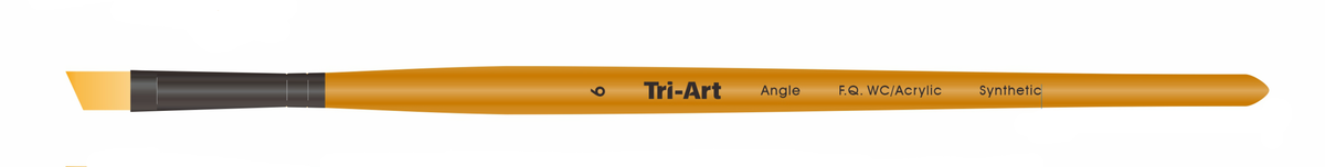 Tri-Art Artist Brushes - Short Synthetic - WC/Acryl - Angle - 6