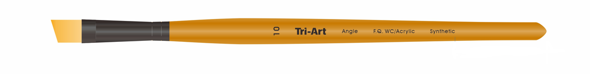 Tri-Art Artist Brushes - Short Synthetic - WC/Acryl - Angle - 10