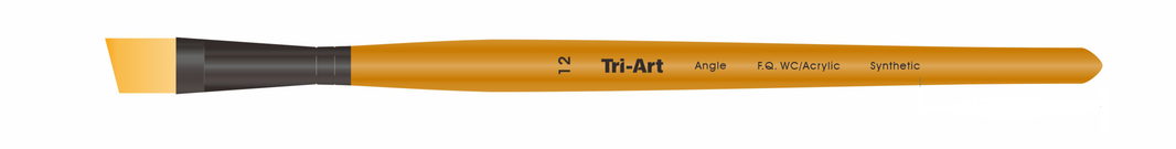 Tri-Art Artist Brushes - Short Synthetic - WC/Acryl - Angle - 12 - Art Noise