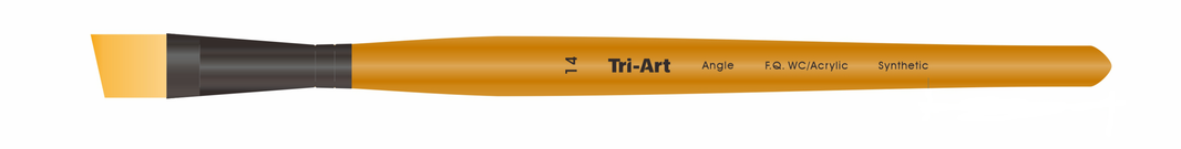 Tri-Art Artist Brushes - Short Synthetic - WC/Acryl - Angle - 14 - Art Noise