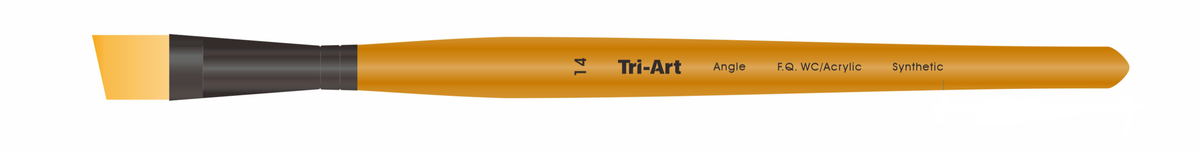 Tri-Art Artist Brushes - Short Synthetic - WC/Acryl - Angle - 14