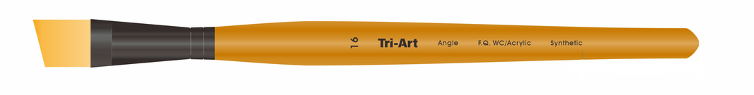 Tri-Art Artist Brushes - Short Synthetic - WC/Acryl - Angle - 16 - Art Noise