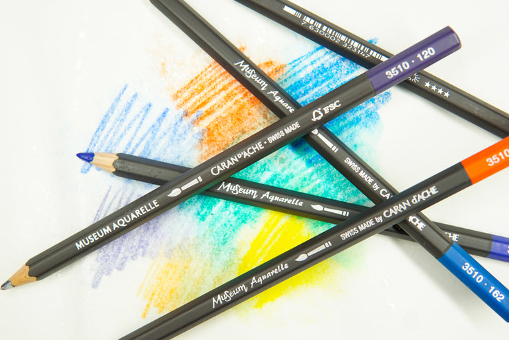 Caran d'Ache - Museum Watercolour Pencil - Blues & Greens - Art Noise