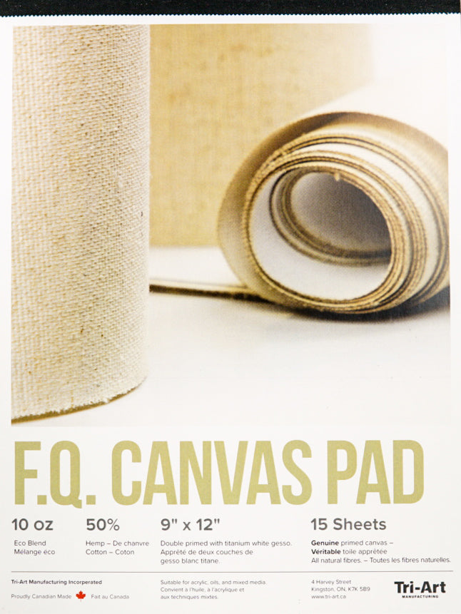 Tri-Art FQ Canvas Pad 9x11 15 sheets (4600645484631)