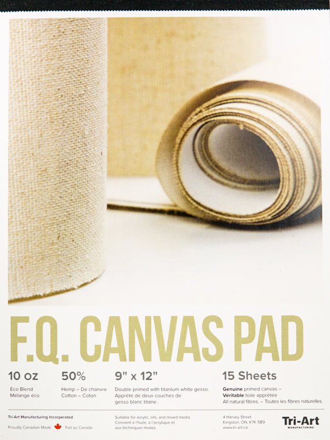 Tri-Art FQ Canvas Pad - Art Noise Tri-Art FQ Canvas Pad Tri-Art Substrates art-noise.myshopify.com tri-art-fq-canvas-pad-9x11-15-sheets