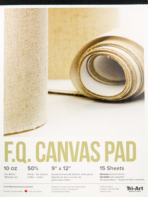 Tri-Art FQ Canvas Pad - Art Noise Tri-Art FQ Canvas Pad Tri-Art Substrates art-noise.myshopify.com tri-art-fq-canvas-pad-9x11-15-sheets