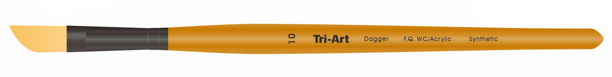 Tri-Art Artist Brushes - Short Synthetic - WC/Acryl - Dagger - 10