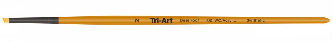 Tri-Art Artist Brushes - Short Synthetic - WC/Acryl - Deer Foot - 2 - Art Noise