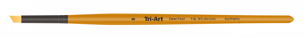 Tri-Art Artist Brushes - Short Synthetic - WC/Acryl - Deer Foot - 8 - Art Noise