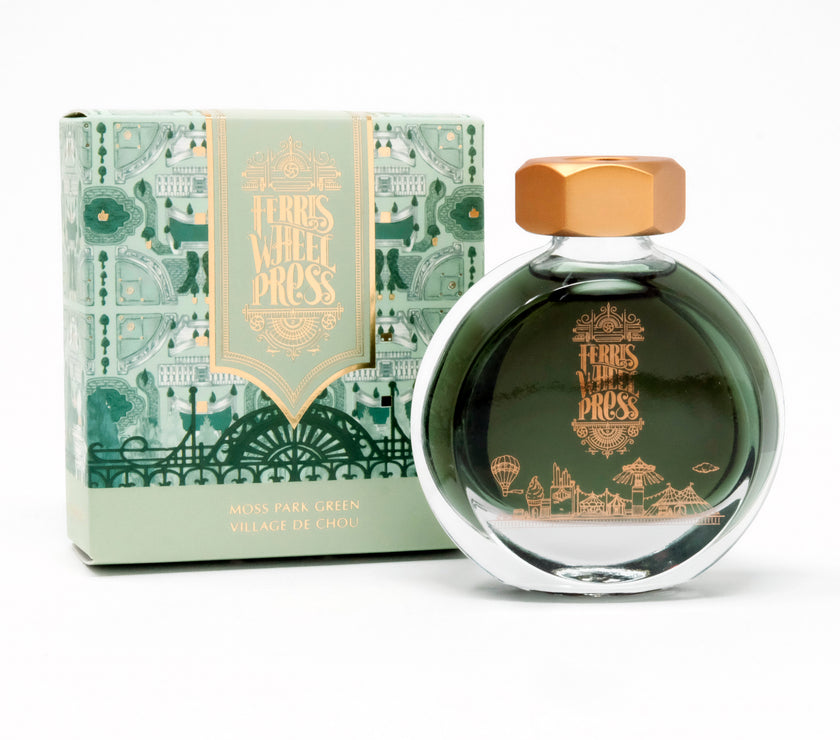 Ferris Wheel Press - 38ml Fountain Pen Ink - Moss Park Green - Art Noise